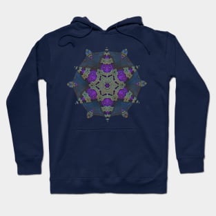 Purple Star Fractal Hoodie